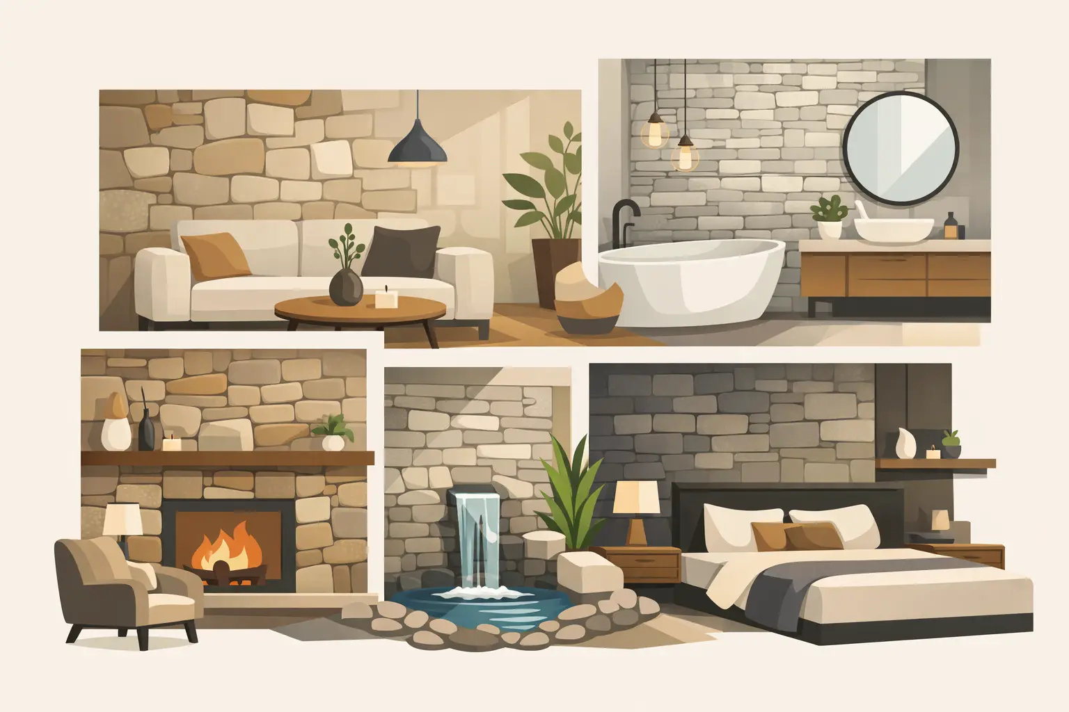 Read more about the article 12 Interior Stone Accent Wall Ideas That Last