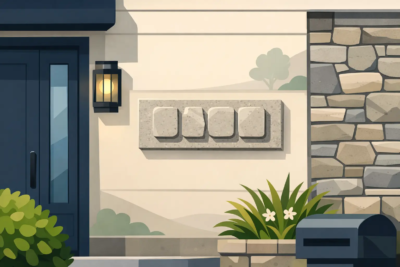 Read more about the article Custom Stone House Numbers That Finish a Facade