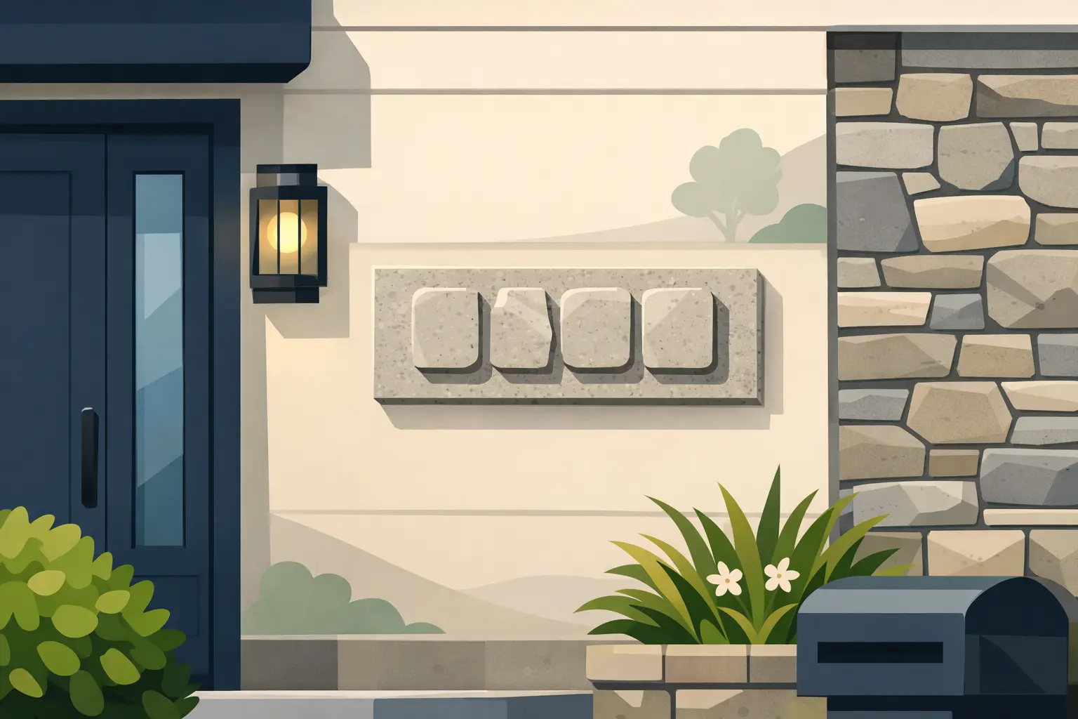 Read more about the article Custom Stone House Numbers That Finish a Facade