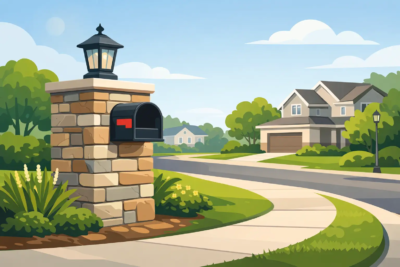 Read more about the article Matching Stone Mailbox Kit for Better Curb Appeal