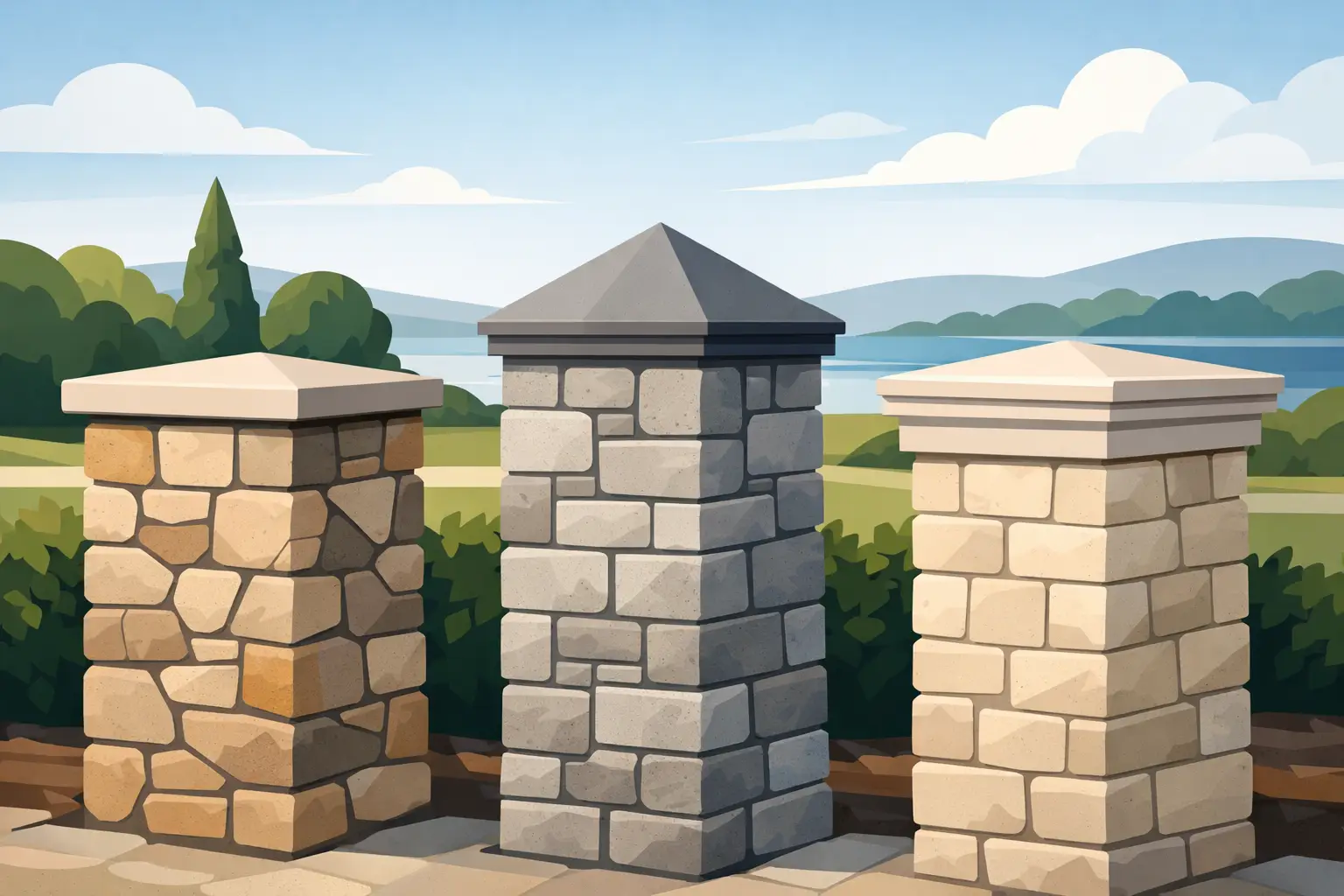 Read more about the article Pier Caps for Stone Columns That Look Built In