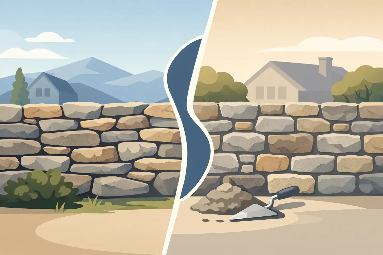 Read more about the article Dry Stack Versus Mortared Stone for Your Home