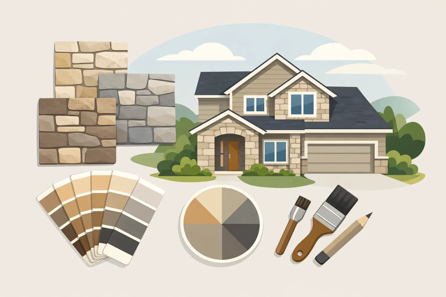 Read more about the article Exterior Stone Color Matching for a Cohesive Home