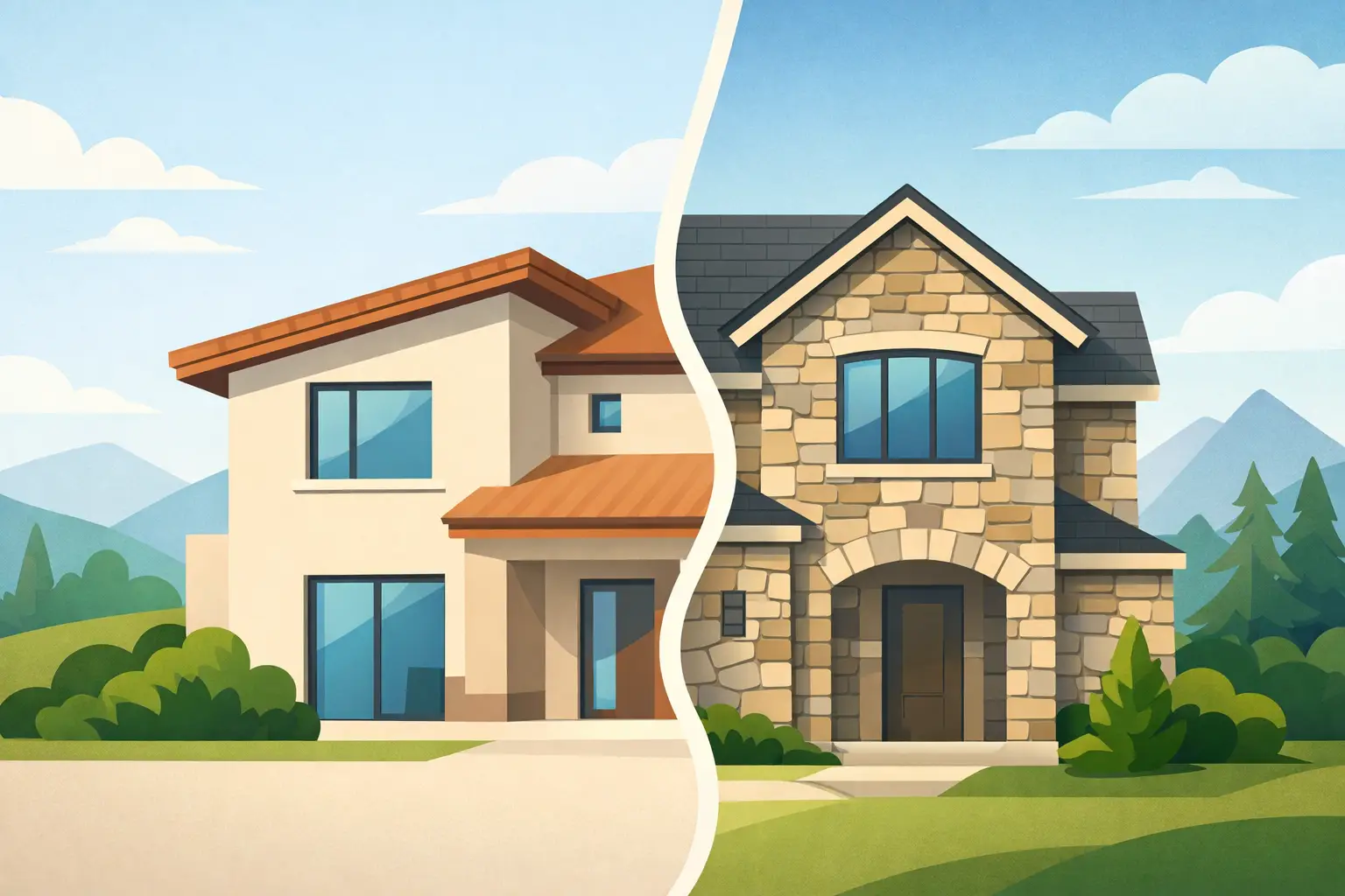 Read more about the article Stucco Versus Stone Siding: Which Fits Your Home?