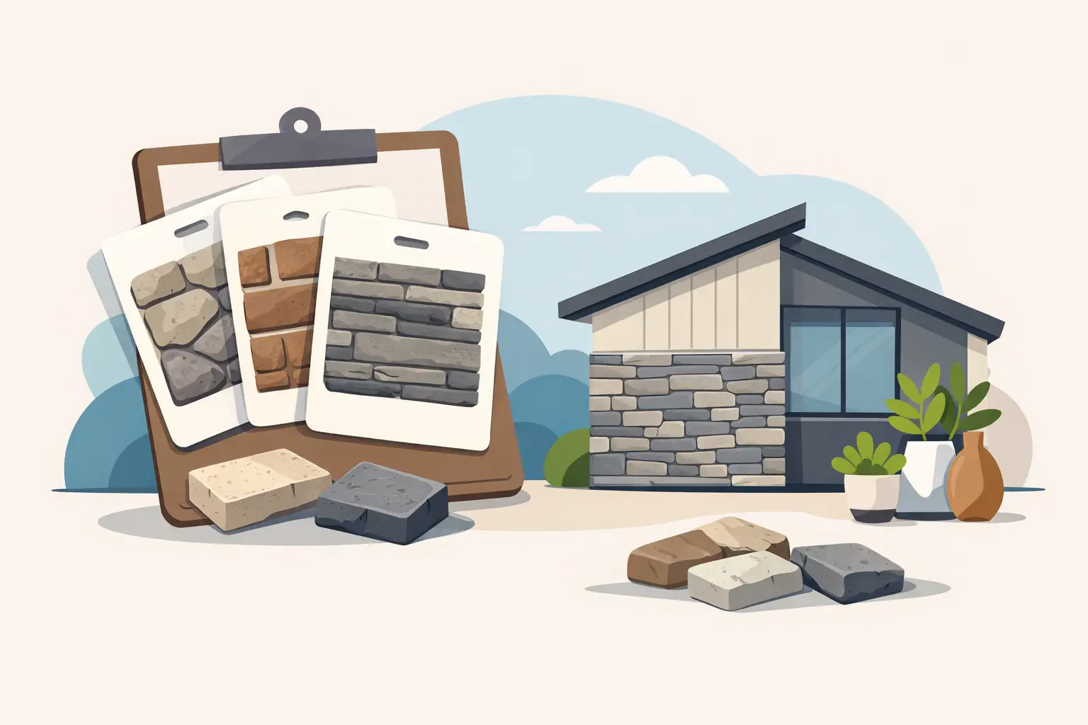 Read more about the article A Guide to Veneer Stone Samples for Your Home