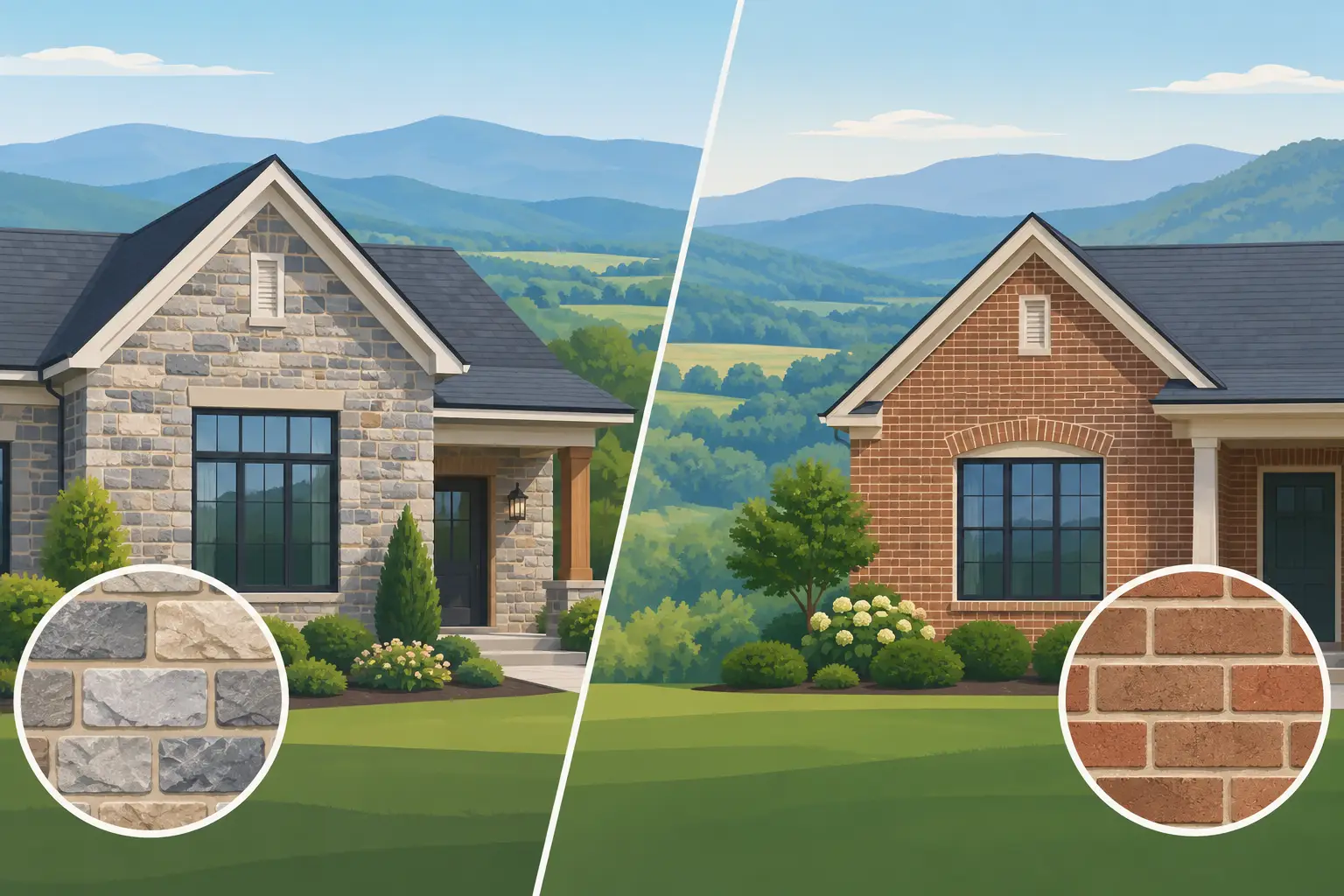 Read more about the article Cut Stone Versus Brick for Shenandoah Valley Homes