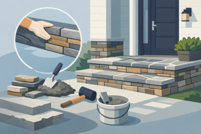 Read more about the article How to Add Stone to Front Steps That Lasts