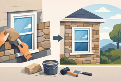 Read more about the article How to Retrofit Stone Around Windows Well