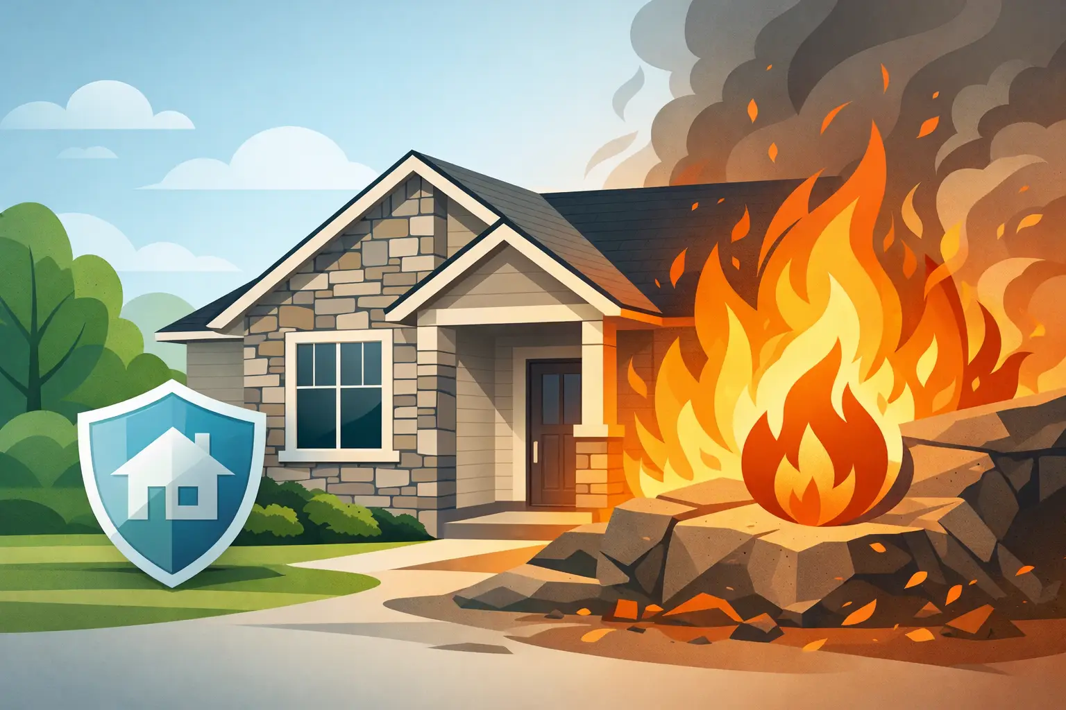 Read more about the article Is Stone Veneer Fireproof for Your Home?