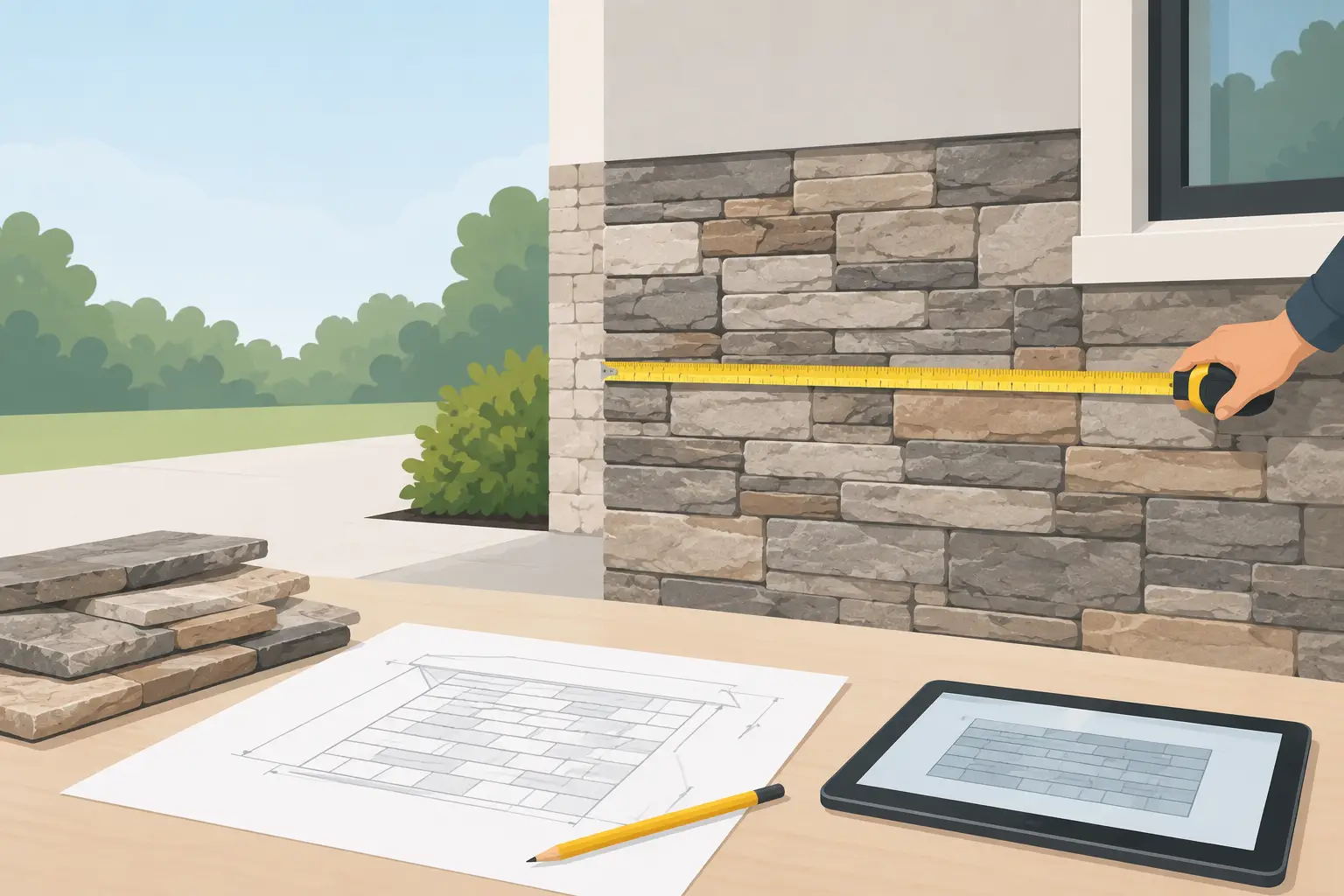 Read more about the article How to Measure Veneer Coverage for Stone Projects
